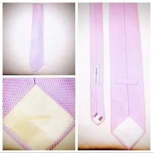 Dolce & gabbana tie pink silk men’s tie